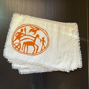 Set of 6 Sericraft Linen Placemats, Vintage